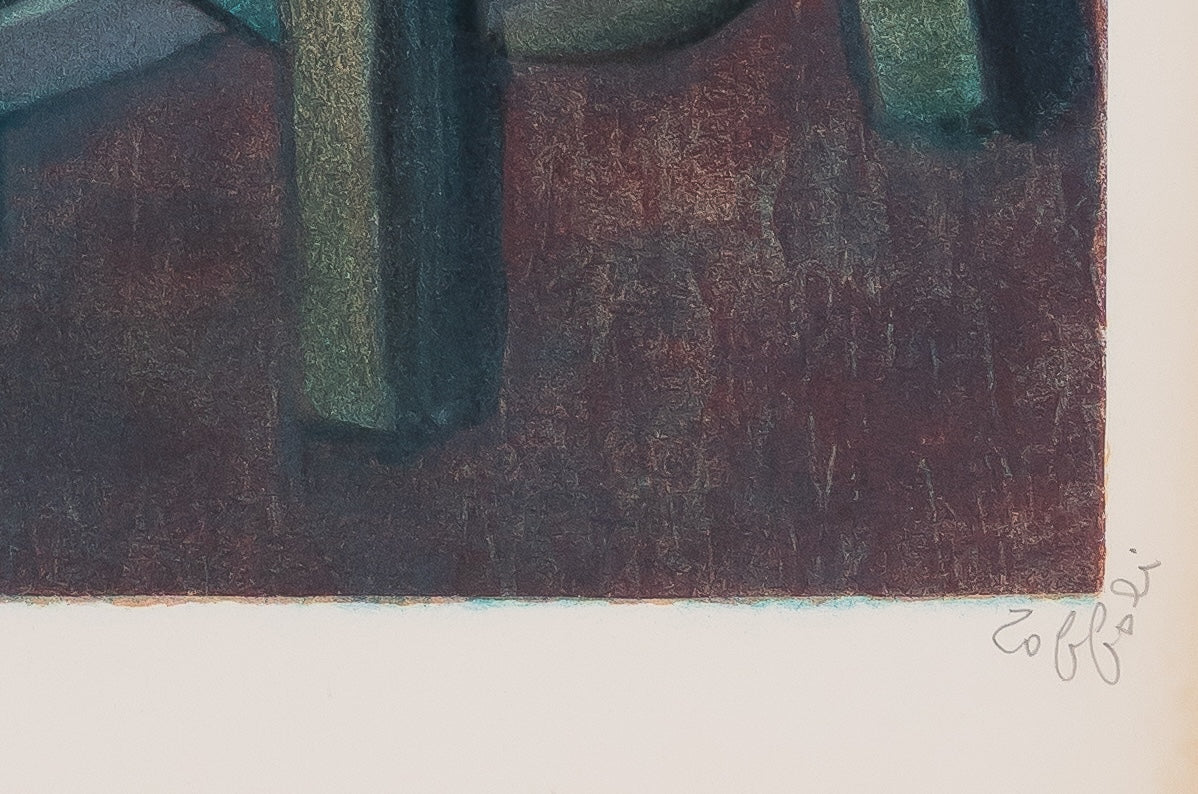 Louis TOFFOLI : Le ferblantier - Lithographie originale signée