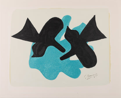 Georges BRAQUE : Pelias et Nélée - Lithographie signée