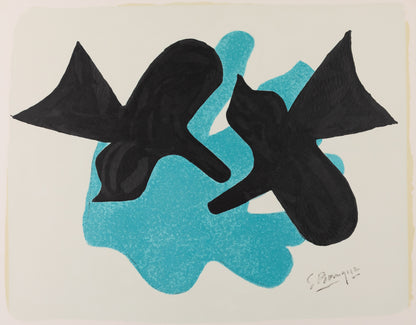 Georges BRAQUE : Pelias et Nélée - Lithographie signée