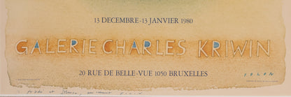Jean Michel FOLON : Galerie Charles KRIWIN - Affiche originale signée et dédicacée