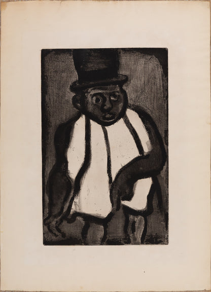 Georges ROUAULT : Bon candidat Boudoubadabou - Gravure originale signée