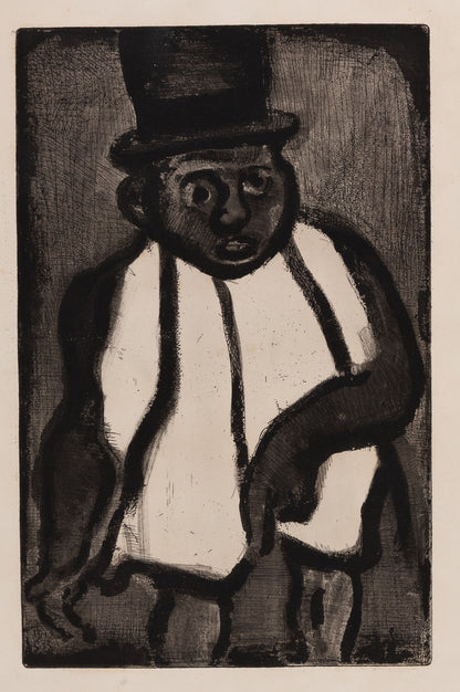Georges ROUAULT : Bon candidat Boudoubadabou - Gravure originale signée
