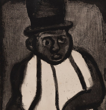 Georges ROUAULT : Bon candidat Boudoubadabou - Gravure originale signée