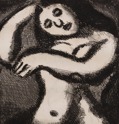 Georges ROUAULT : Nu au repos - Gravure originale