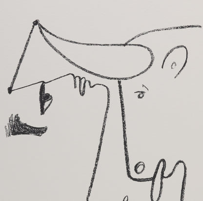 Jean COCTEAU : Le combat - Lithographie signée