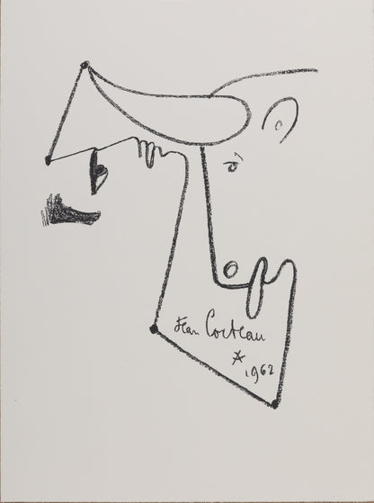 Jean COCTEAU : Le combat - Lithographie signée