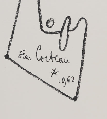 Jean COCTEAU : Le combat - Lithographie signée