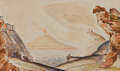 BALTHUS : Naples et le Vésuve - Lithographie originale signée