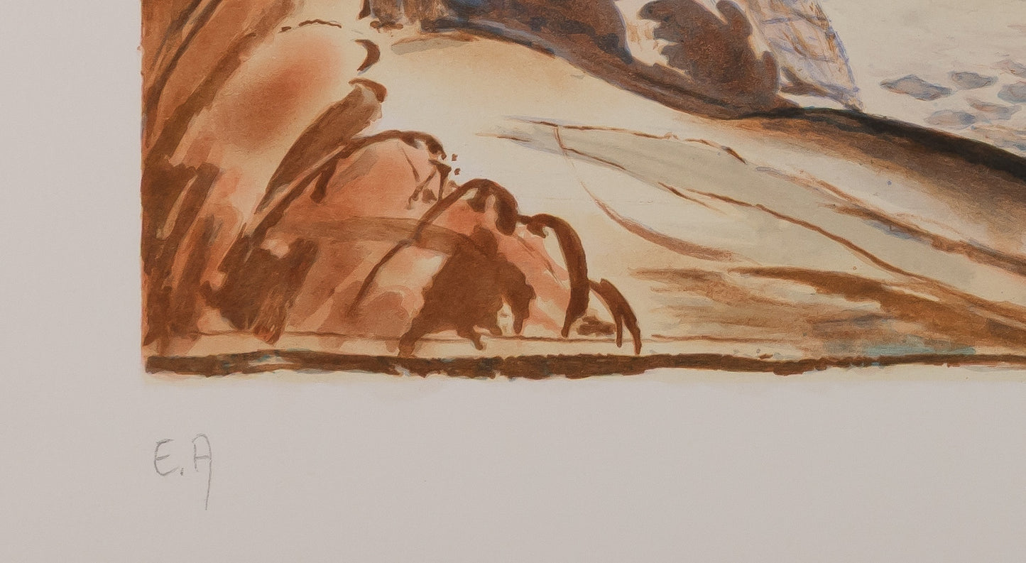 BALTHUS : Naples et le Vésuve - Lithographie originale signée