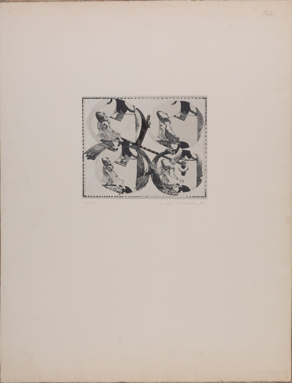 André THOMKINS : Quadroculiste - Aquatinte originale signée