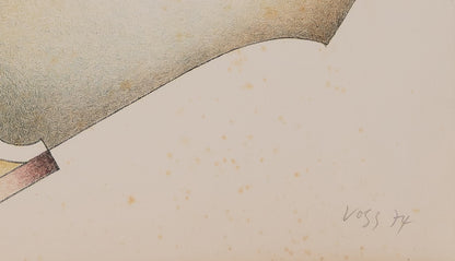 Jan VOSS : Composition - Lithographie originale signée