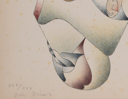 Jan VOSS : Composition - Lithographie originale signée