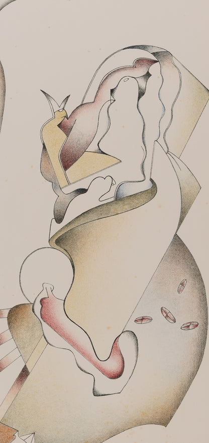 Jan VOSS : Composition - Lithographie originale signée