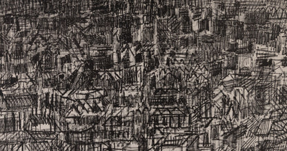 André COTTAVOZ : Sur les toits de Paris - Lithographie originale signée