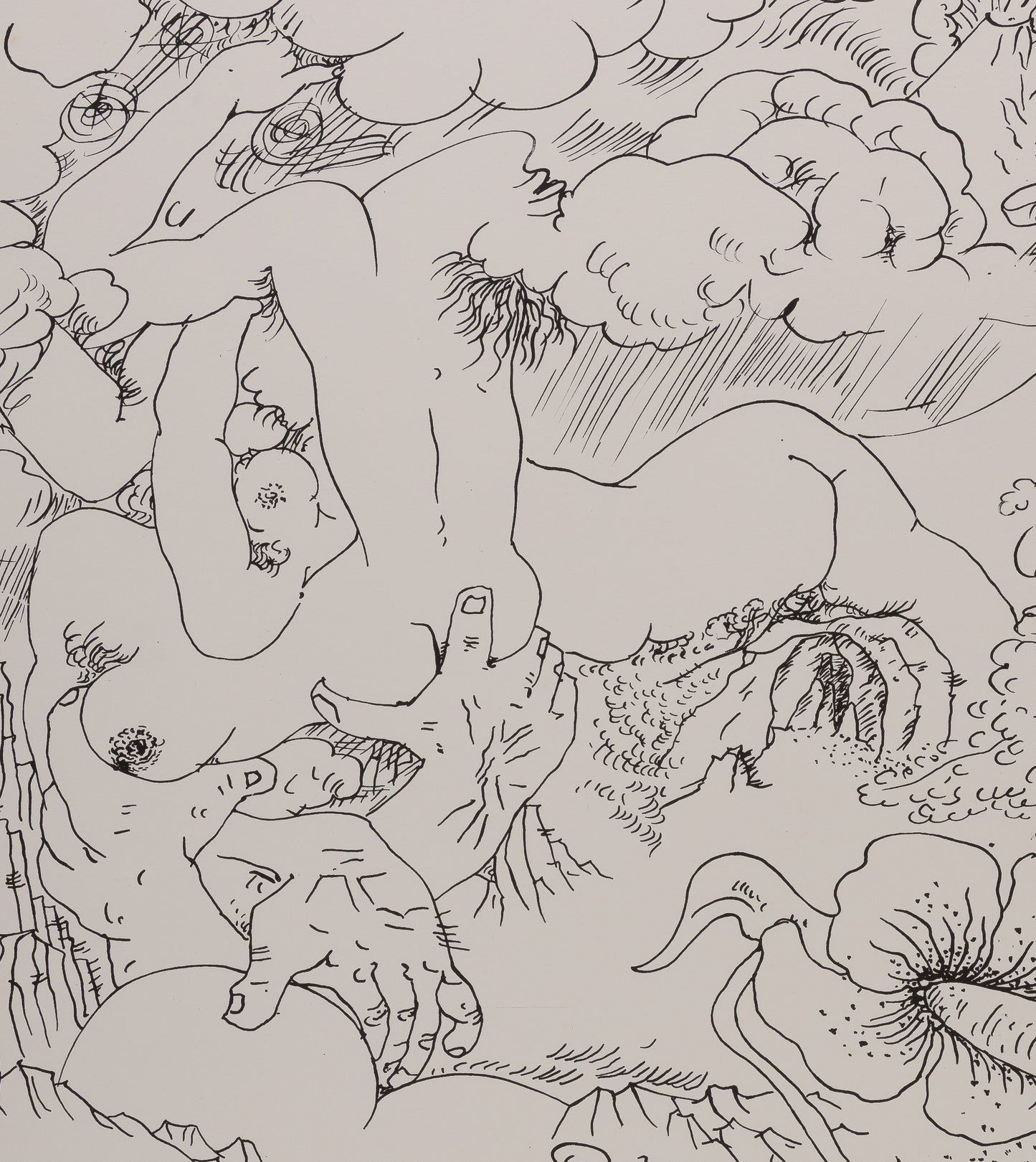 André MASSON : Terre Erotique - Lithographie originale signée