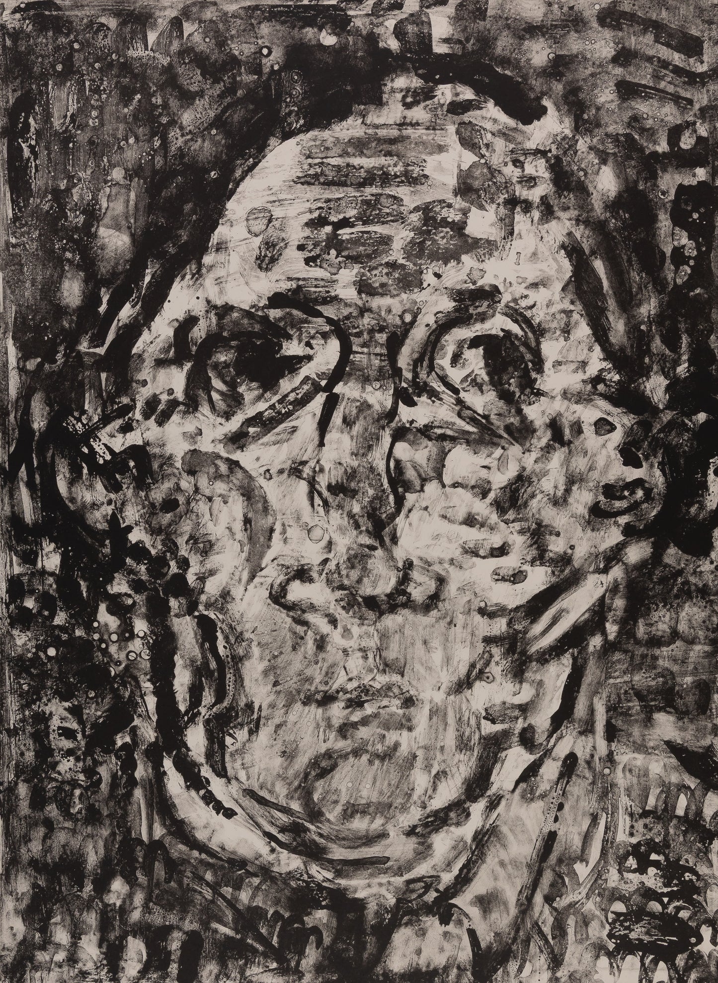 André COTTAVOZ : Visage féminin - Lithographie originale signée
