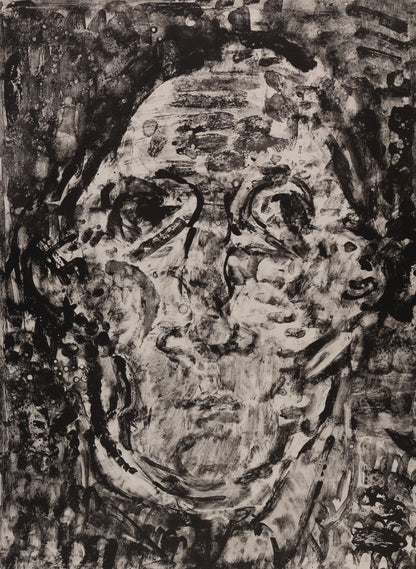 André COTTAVOZ : Visage féminin - Lithographie originale signée