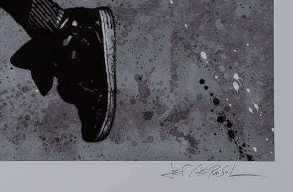 Jef AEROSOL : Jump - Digigraphie signée