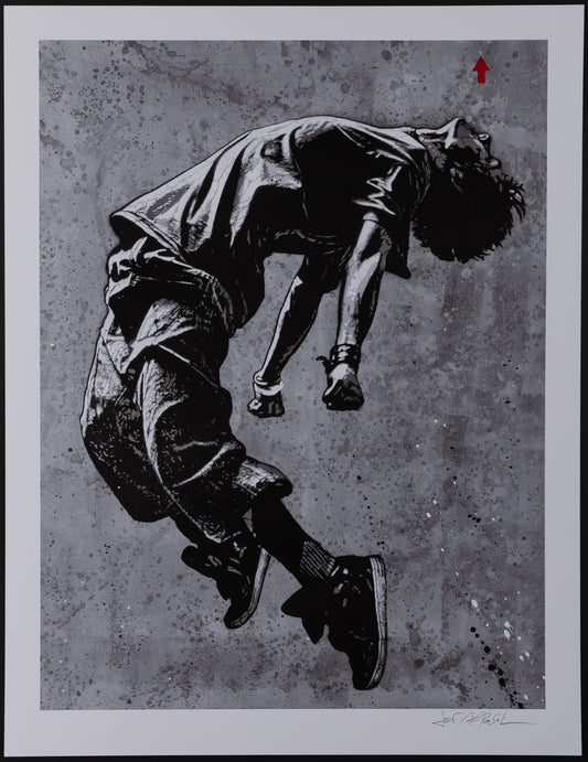 Jef AEROSOL : Jump - Digigraphie signée