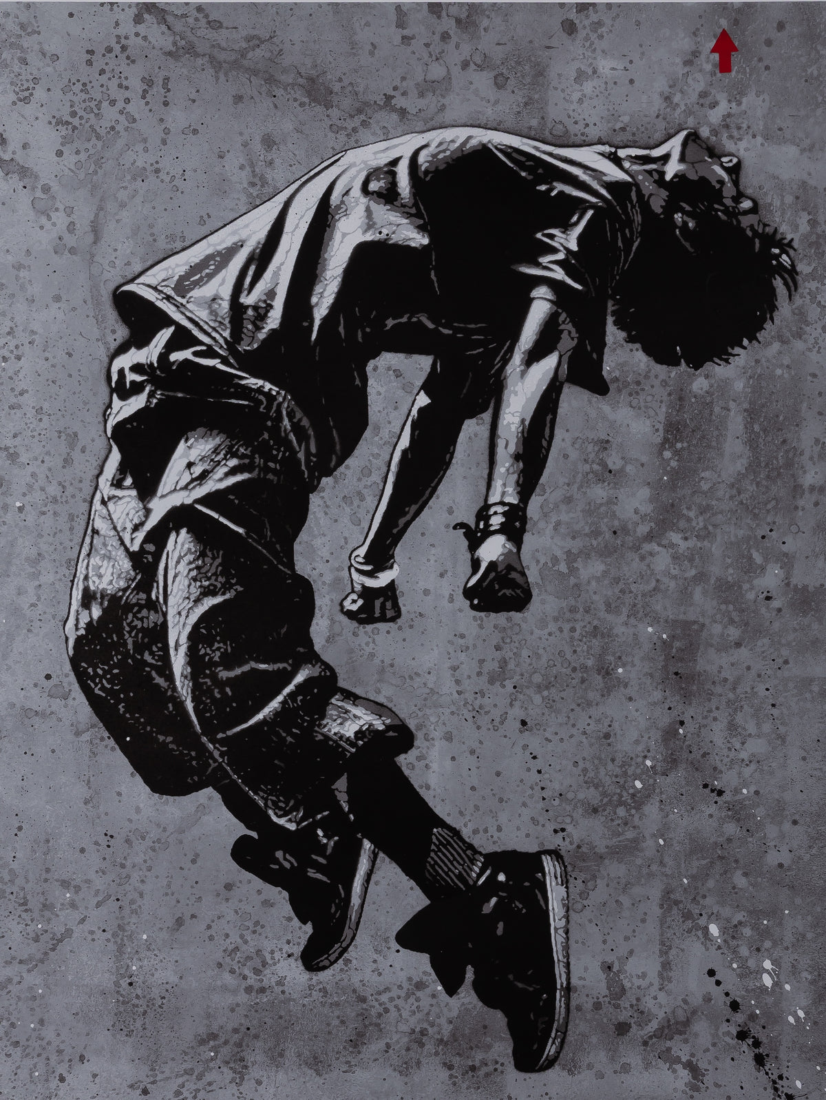 Jef AEROSOL : Jump - Digigraphie signée