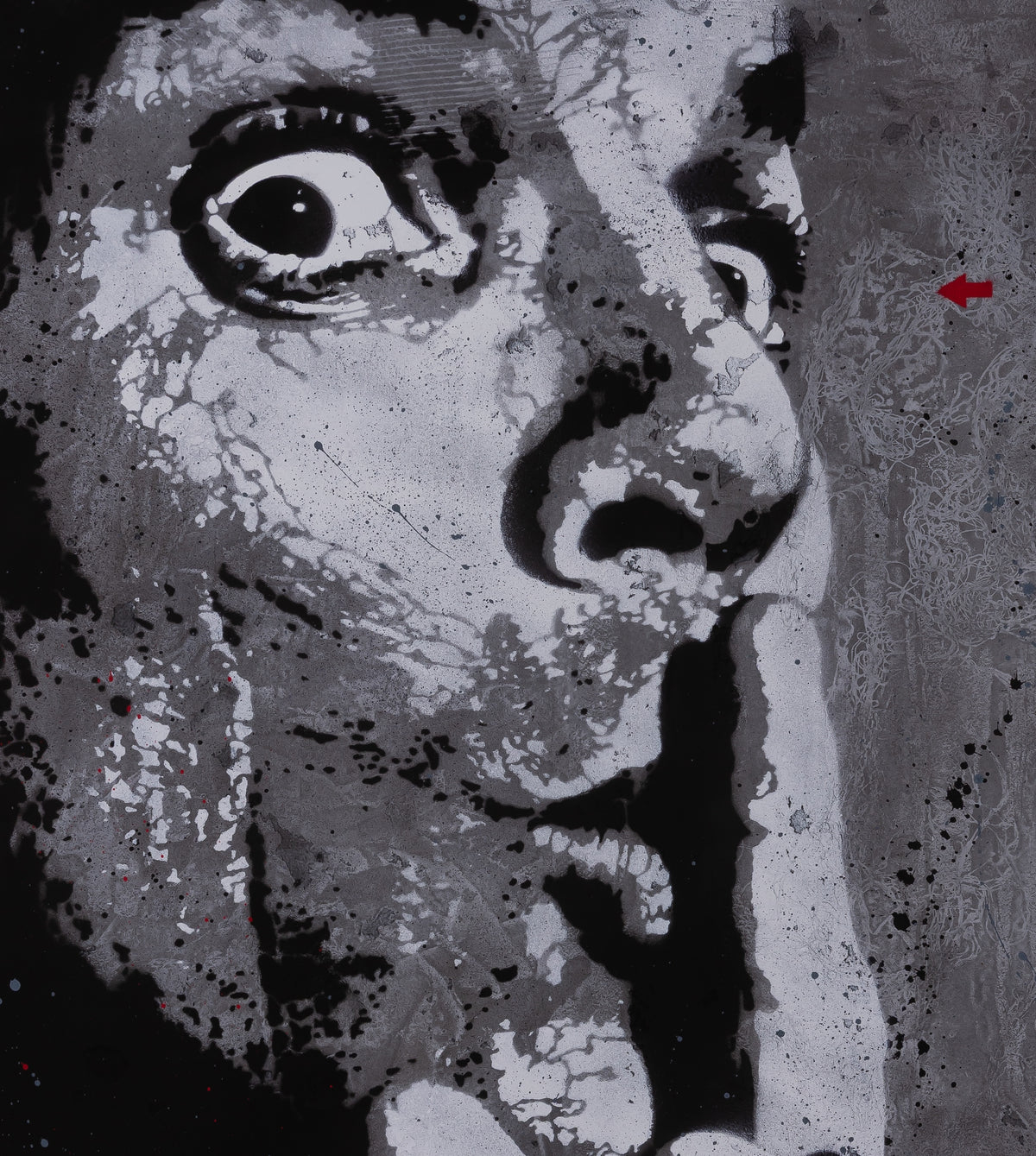 Jef AEROSOL : Chut! - Digigraphie signée