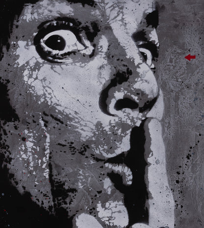 Jef AEROSOL : Chut! - Digigraphie signée