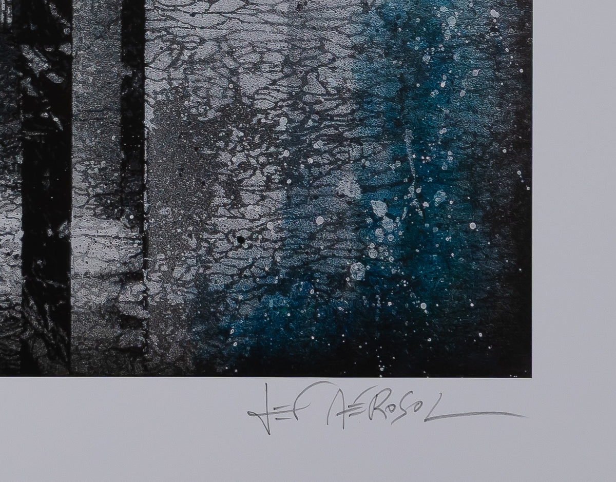 Jef AEROSOL : Interstices - Digigraphie signée