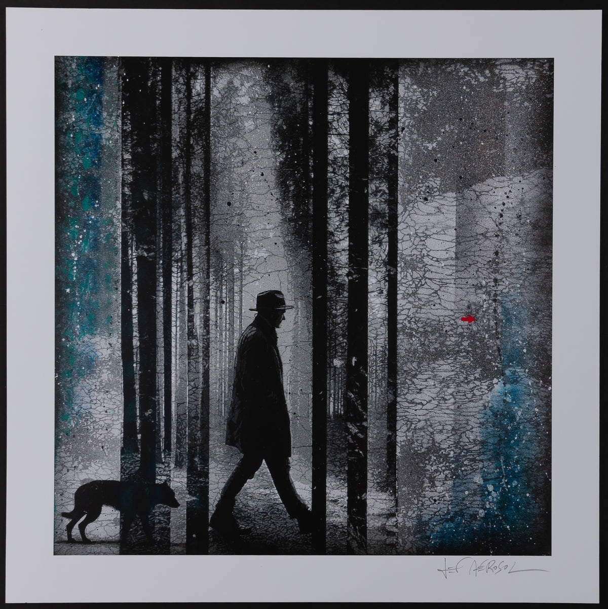 Jef AEROSOL : Interstices - Digigraphie signée