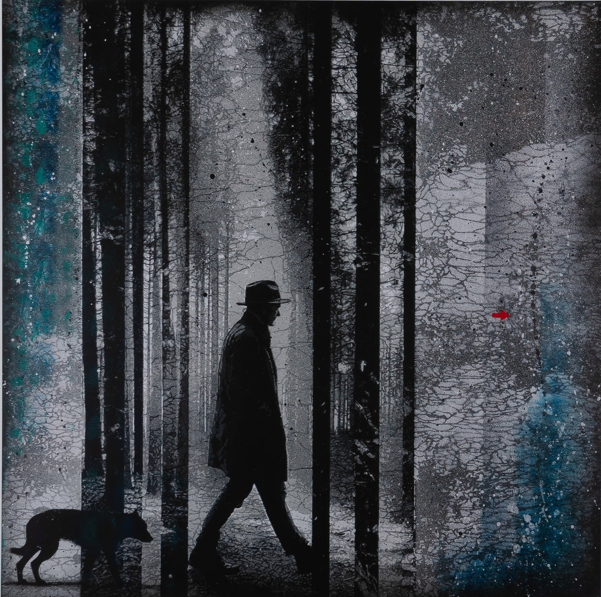 Jef AEROSOL : Interstices - Digigraphie signée
