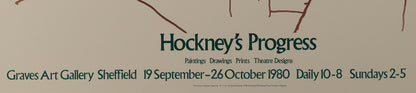 David HOCKNEY : The artist's mother - Affiche originale en couleurs