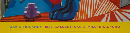 David HOCKNEY : Montcalm Interior at 7 o'clock - Affiche originale en couleurs