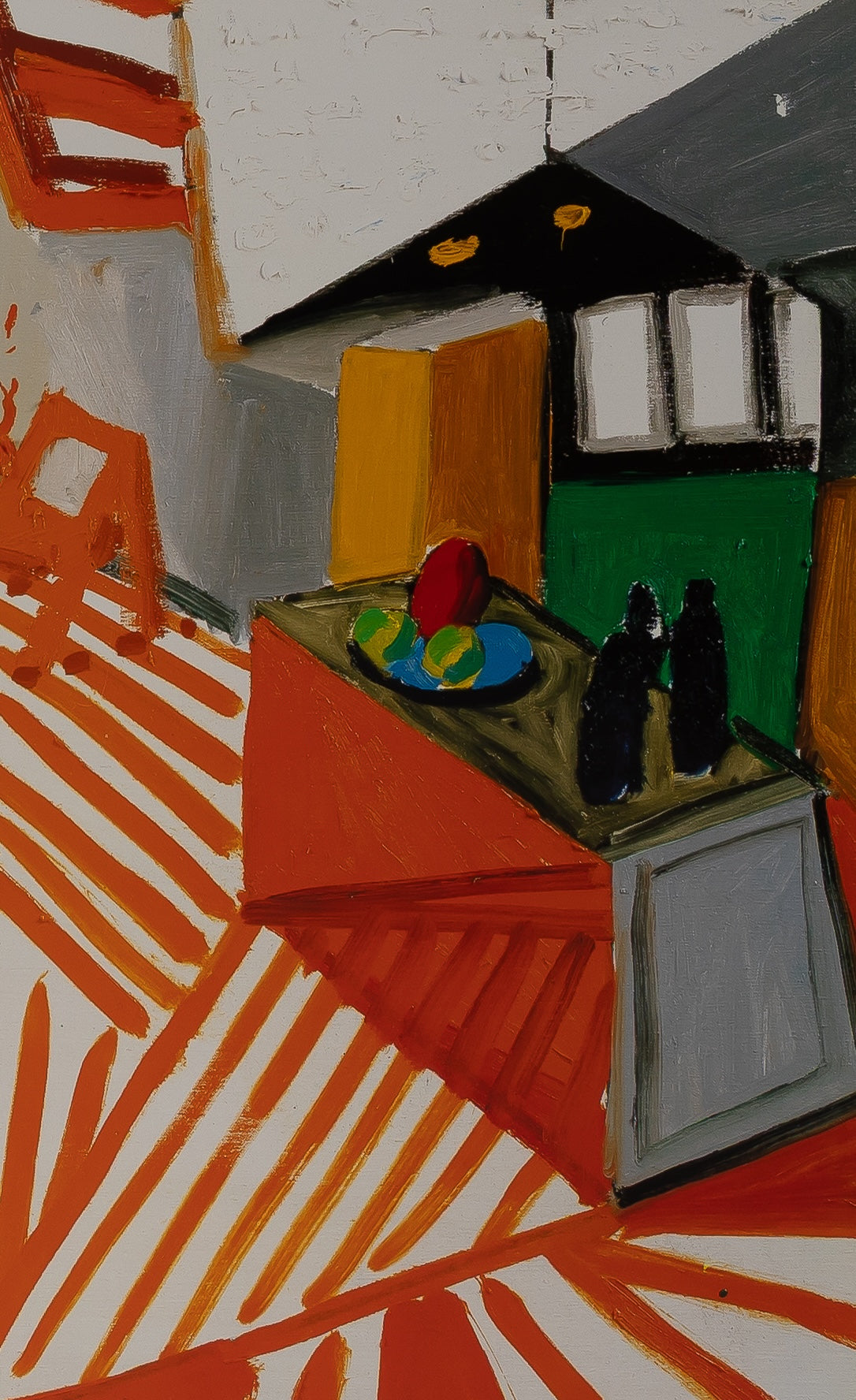 David HOCKNEY : Montcalm Interior at 7 o'clock - Affiche originale en couleurs