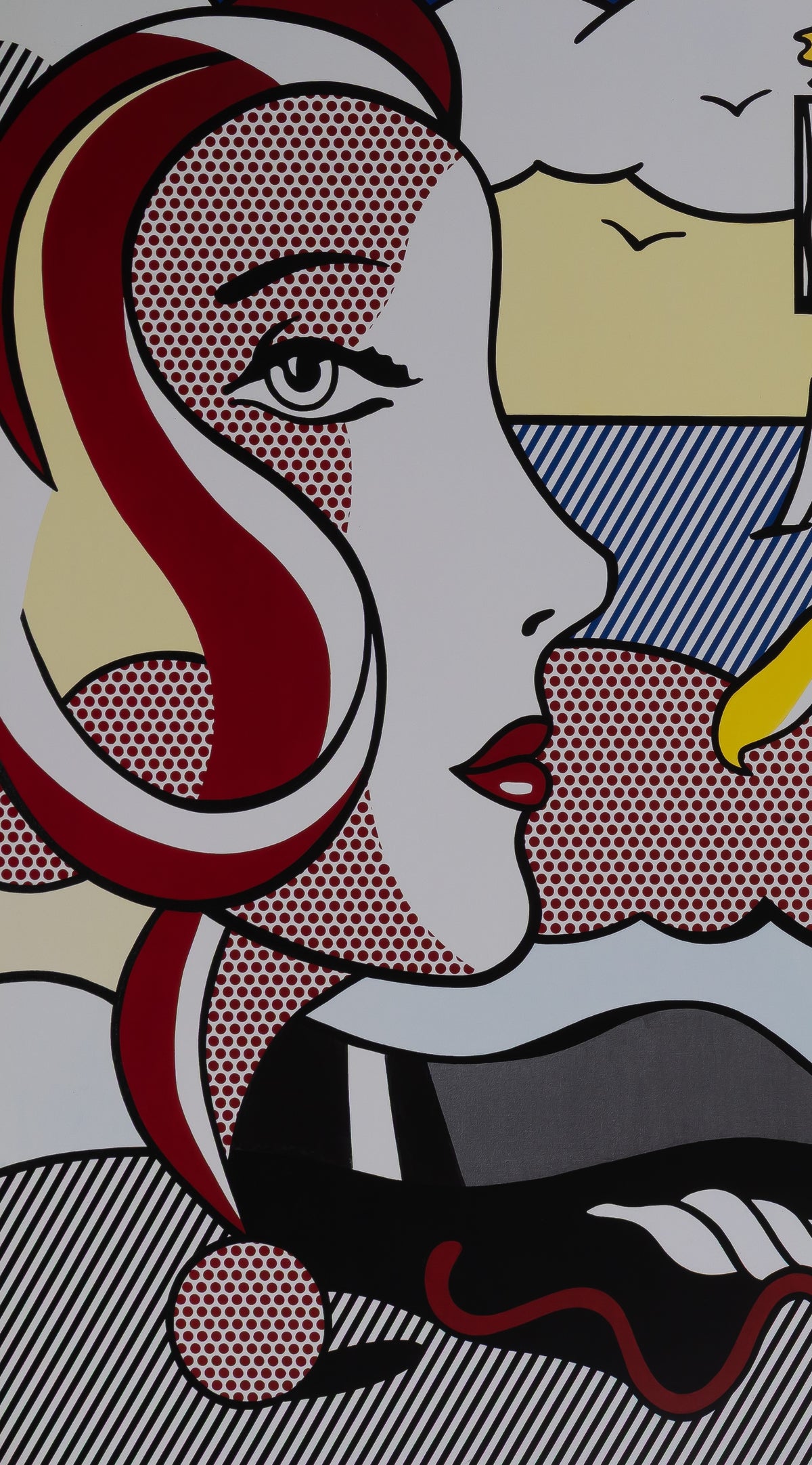 Roy LICHTENSTEIN : Figures in Landscape - Affiche originale en couleurs