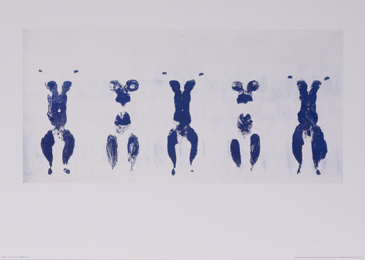 Yves KLEIN : Anthropométrie en bleu - Affiche originale