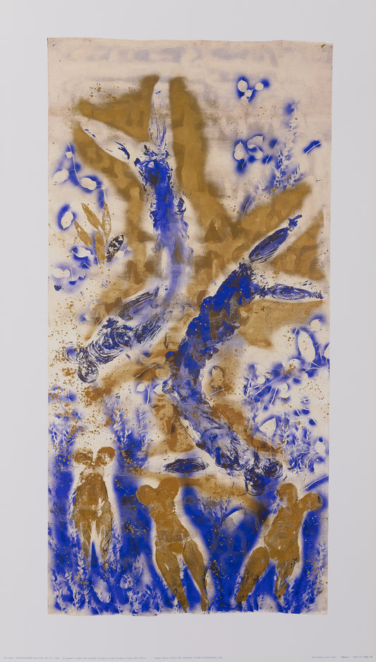 Yves KLEIN : Anthropométrie dorée - Affiche originale