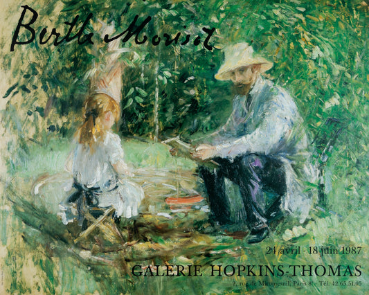 Berthe MORISOT : Petite fille et son Père - Affiche originale signée