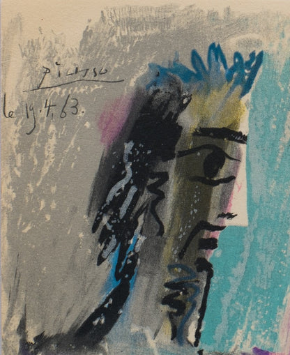 Pablo PICASSO : Le peintre et son modèle - Lithographie signée