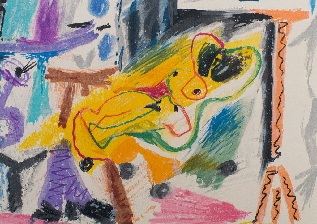 Pablo PICASSO : Le peintre et son modèle - Lithographie signée