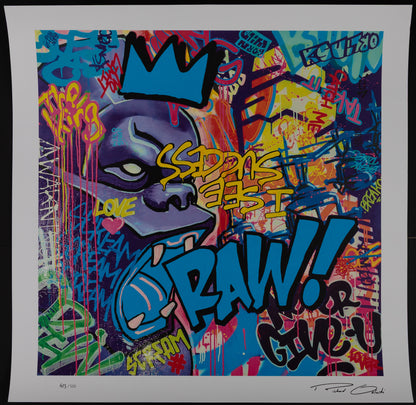 Richard ORLINSKI : RAW (Blue Edition) - Digigraphie signée