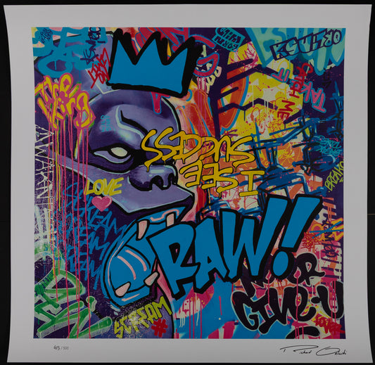 Richard ORLINSKI : RAW (Blue Edition) - Digigraphie signée