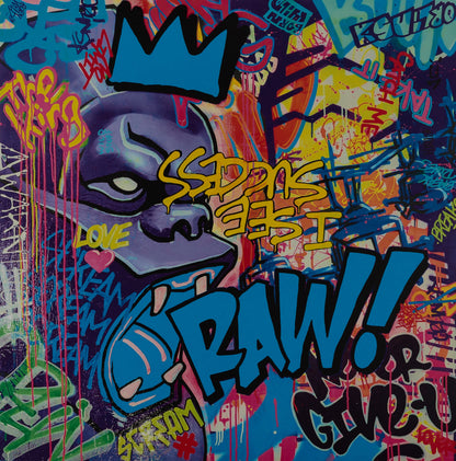 Richard ORLINSKI : RAW (Blue Edition) - Digigraphie signée