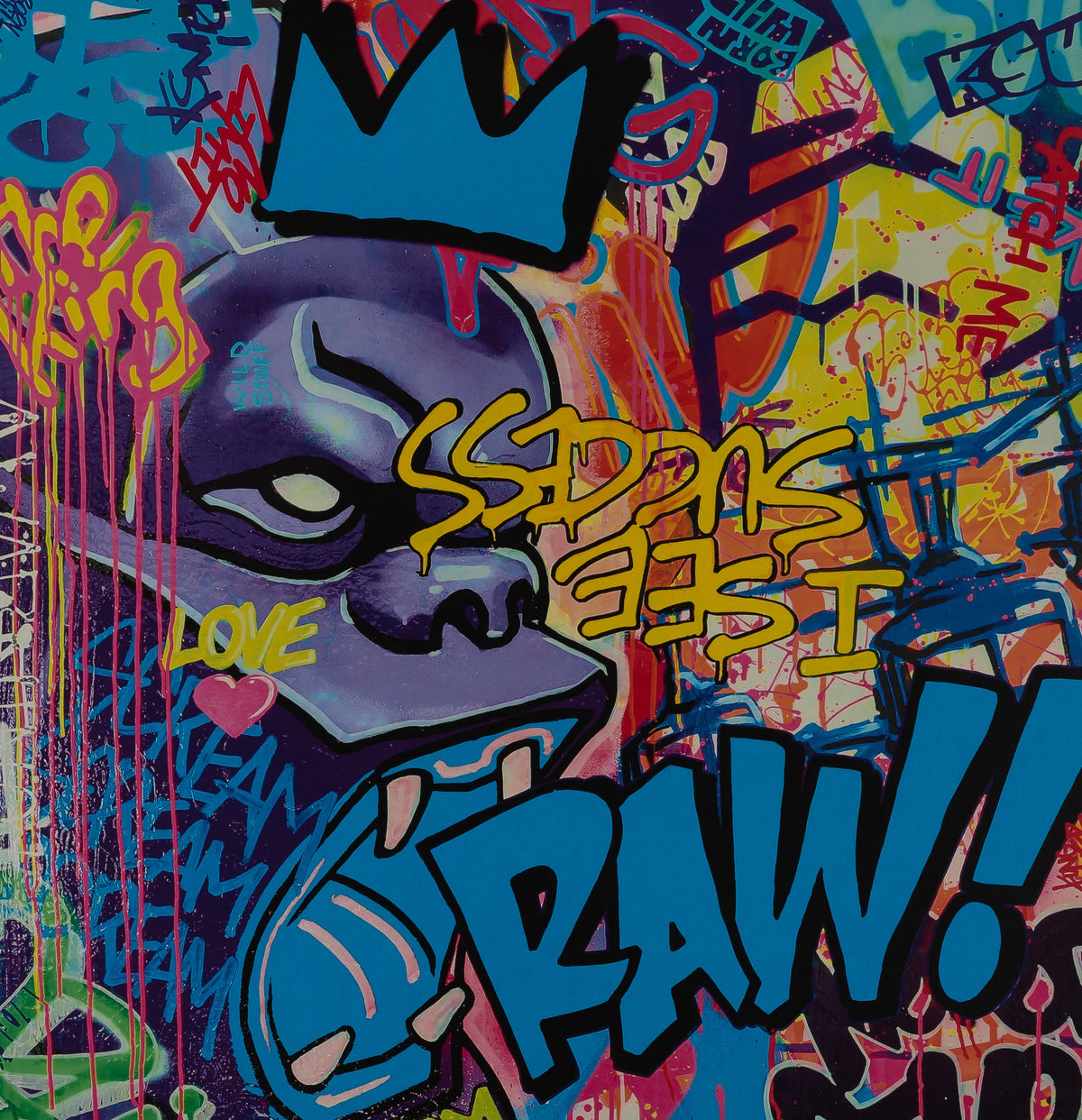 Richard ORLINSKI : RAW (Blue Edition) - Digigraphie signée