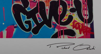 Richard ORLINSKI : RAW (Blue Edition) - Digigraphie signée