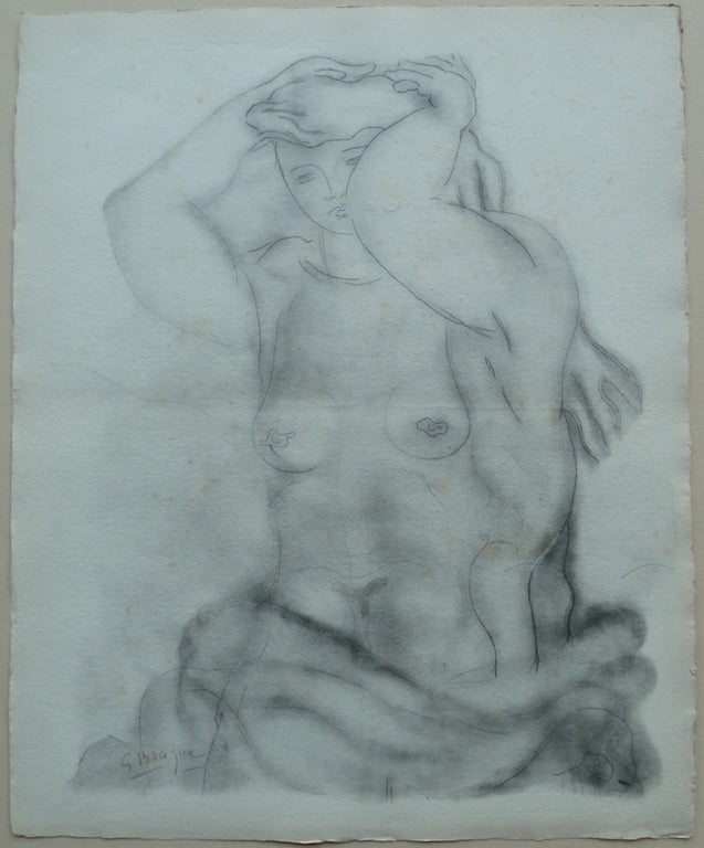 Georges BRAQUE : Nu aux bras levés - Lithographie originale signée