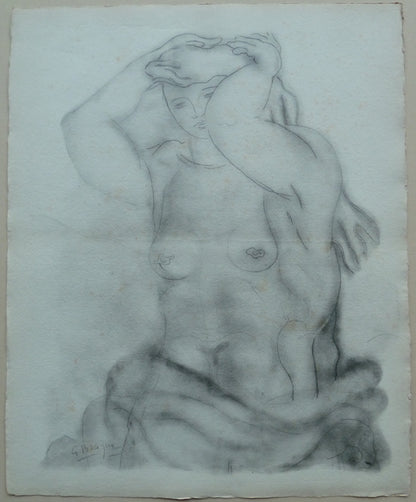 Georges BRAQUE : Nu aux bras levés - Lithographie originale signée