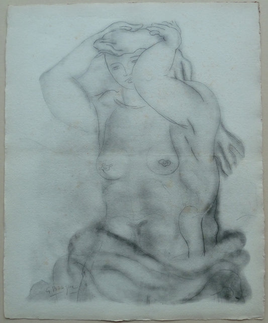 Georges BRAQUE : Nu aux bras levés - Lithographie originale signée