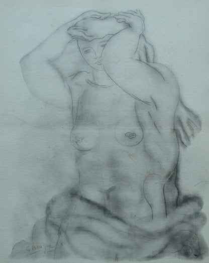 Georges BRAQUE : Nu aux bras levés - Lithographie originale signée