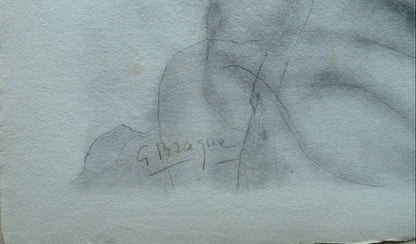 Georges BRAQUE : Nu aux bras levés - Lithographie originale signée