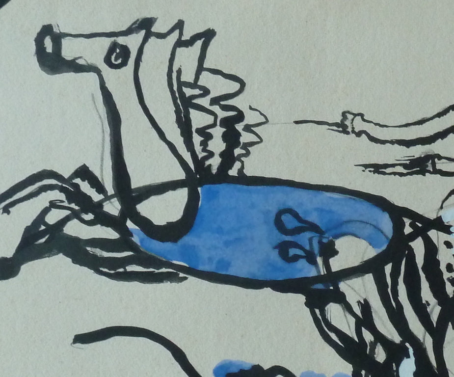 Georges BRAQUE : Le Char grec - Lithographie originale signée