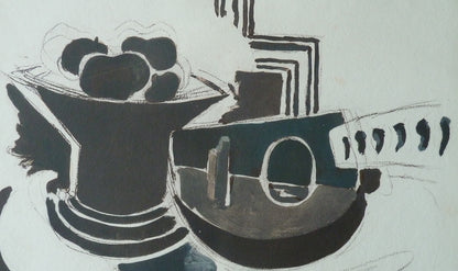 Georges BRAQUE : La mandoline - Lithographie originale signée